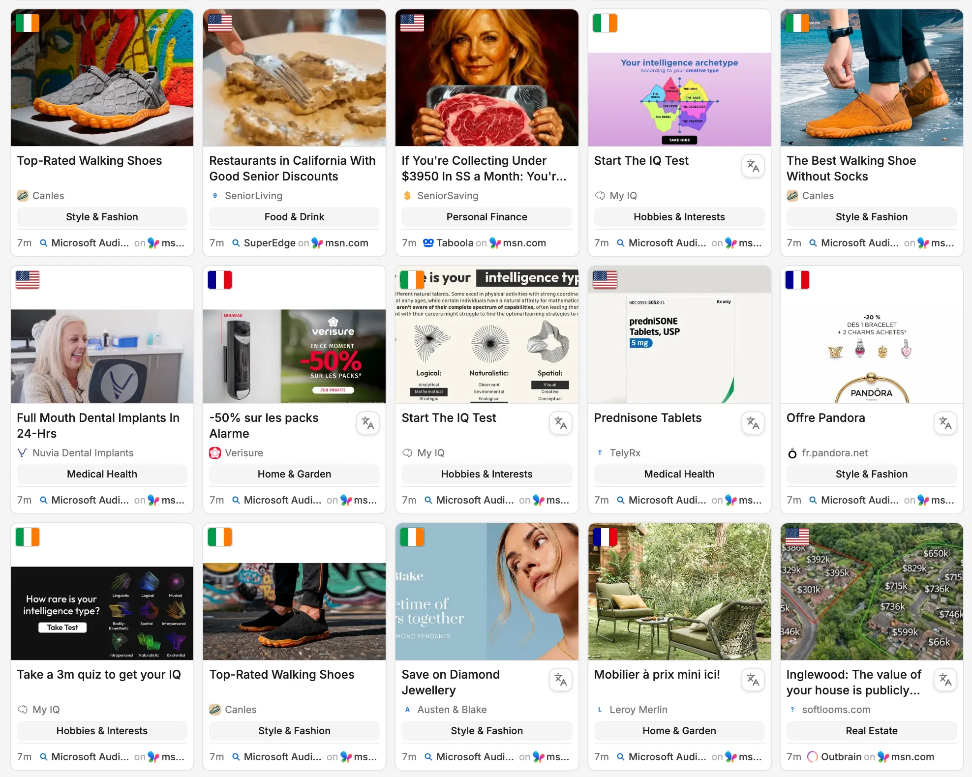 OpenAdLibrary card grid